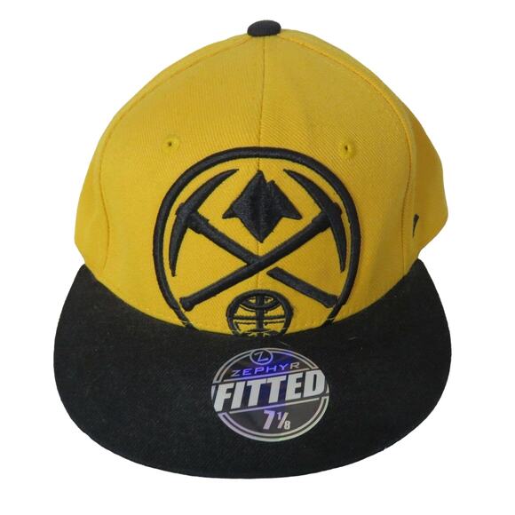 Denver Nuggets Fitted Hat - Men's Size 7 1/8 - Picture 1 of 5